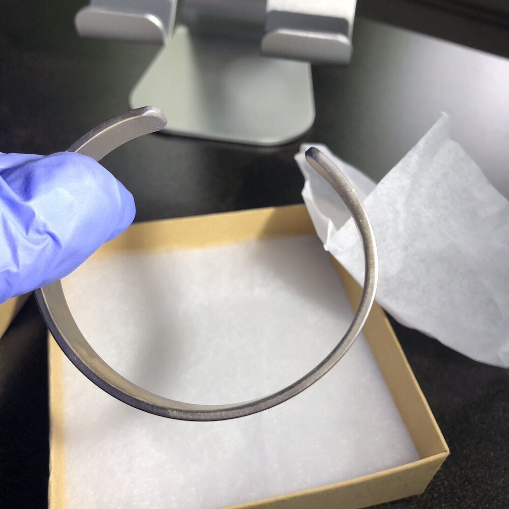 Sterling Silver Boho Cuff Bracelet - Stackable Handmade Southwest Chic Bangle - Picture 7 of 8